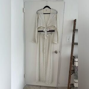 Rat & Boa White Swim Coverup Set